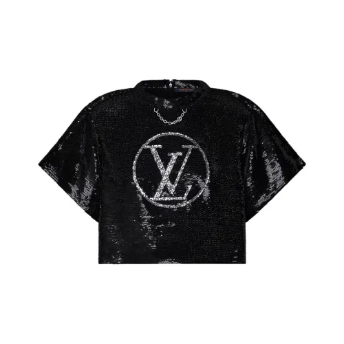 LOUIS VUITTON Lv Circle Sequin Crop Top