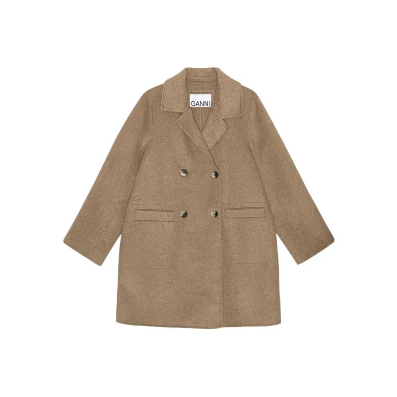 GANNI Jackets Women's Brown-0