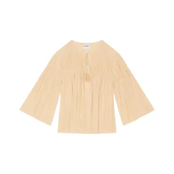 ISABEL MARANT ETOILE Axeliana Pintuck detail Blouse