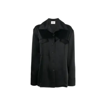 NANUSHKA Justina Satin Long sleeve Shirt