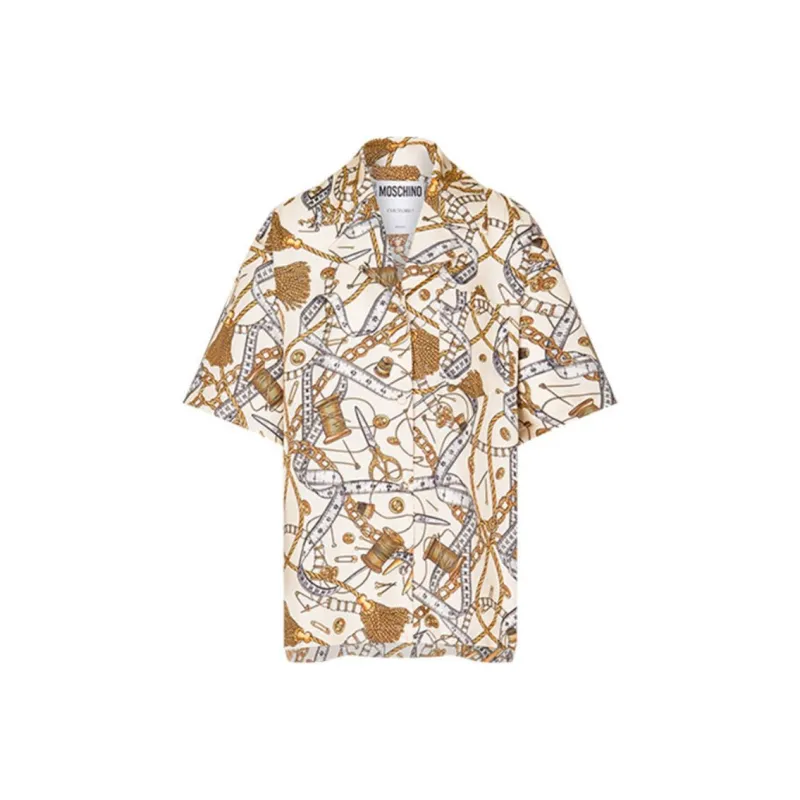 MOSCHINO FW23 Shirt Women's Ivory White-0