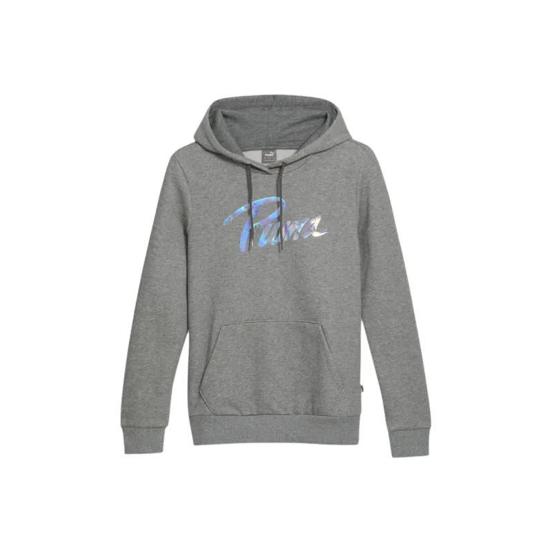 PUMA Iridescent Women's Hoodie Sweatshirt Women's Gray-0