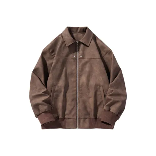MIIOW Trend Party Series Jackets Coats Unisex Brown