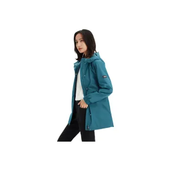AIGLE GORE TEX Jackets & Coats Women's Gray Blue Cyan