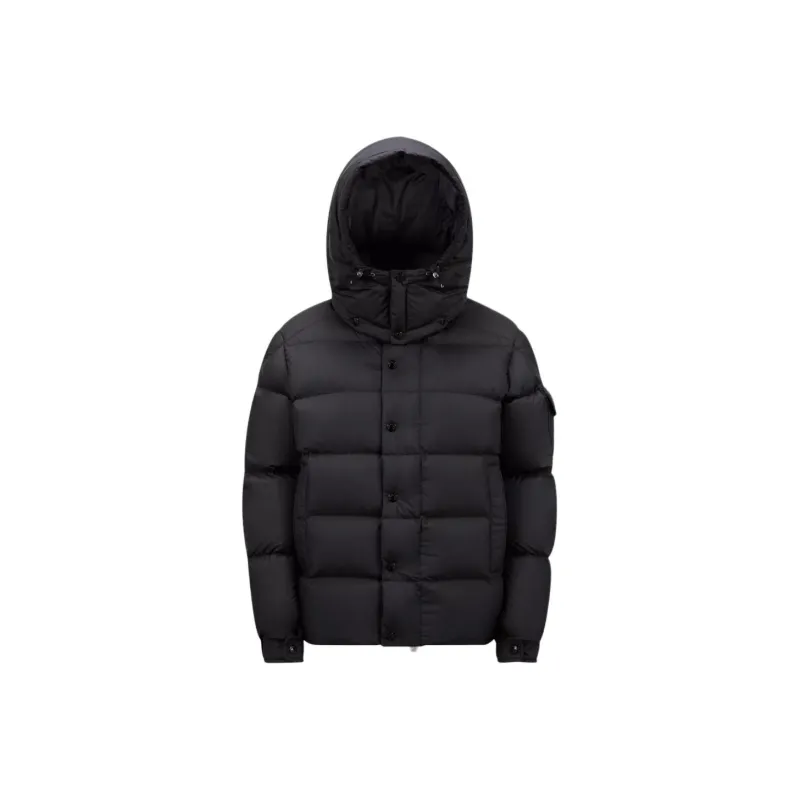 Moncler Logo Patch Zip-Up Padded Coat-0