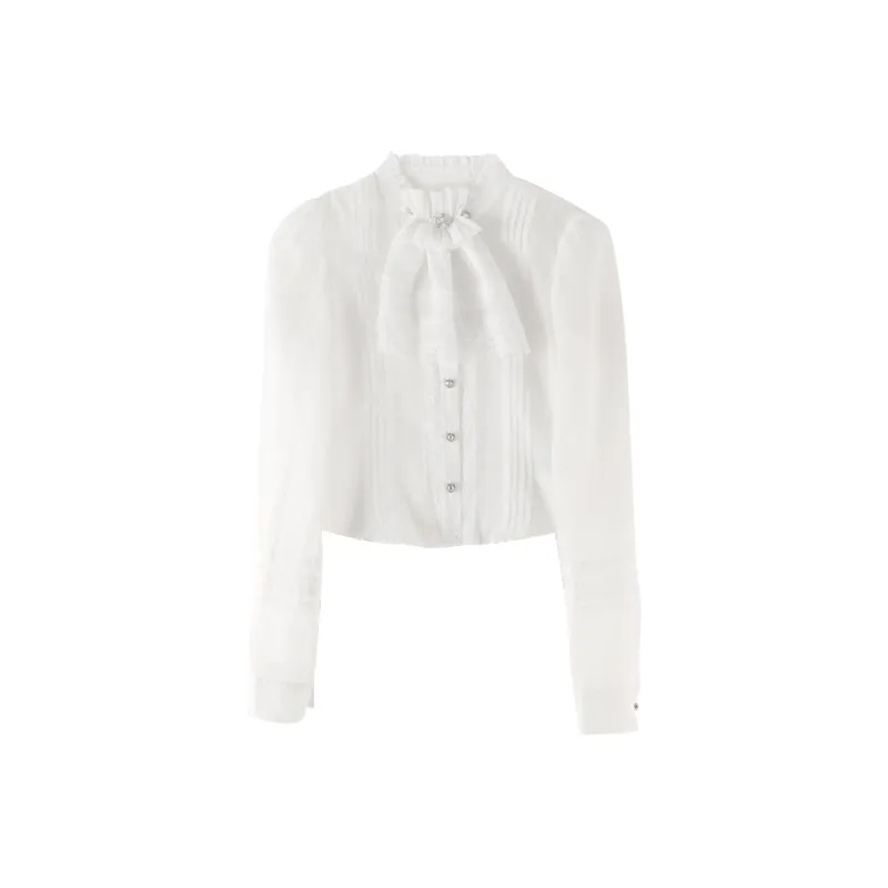 ACAINES French Vintage Elegance Top Women's-0