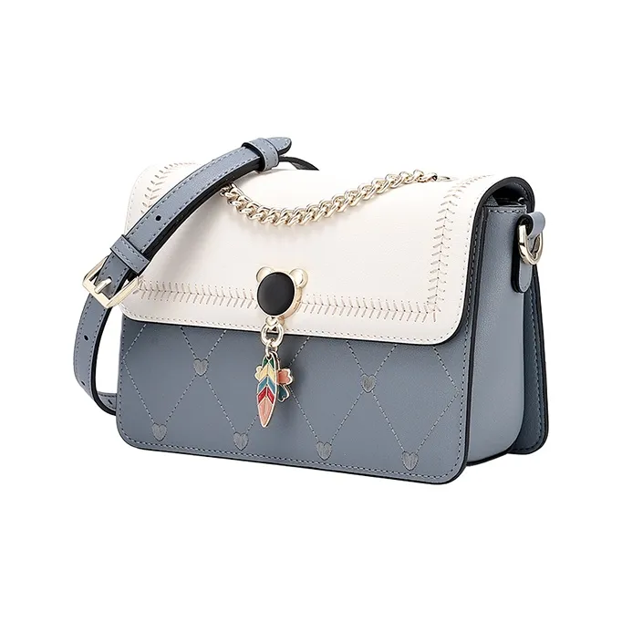 COOGI Cow Leather Handbag Shoulder Bag Crossbody Bag Medium Size Women's Multicolor-14