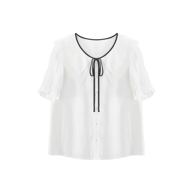 XIANGYING Shirts Women's White-0