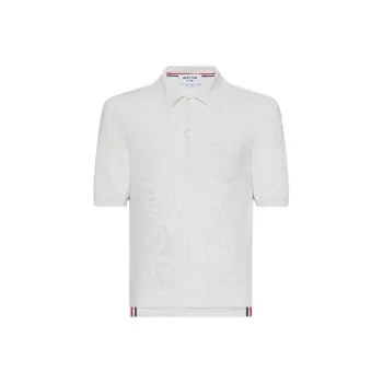 THOM BROWNE 4 Bar Silk Polo Shirt