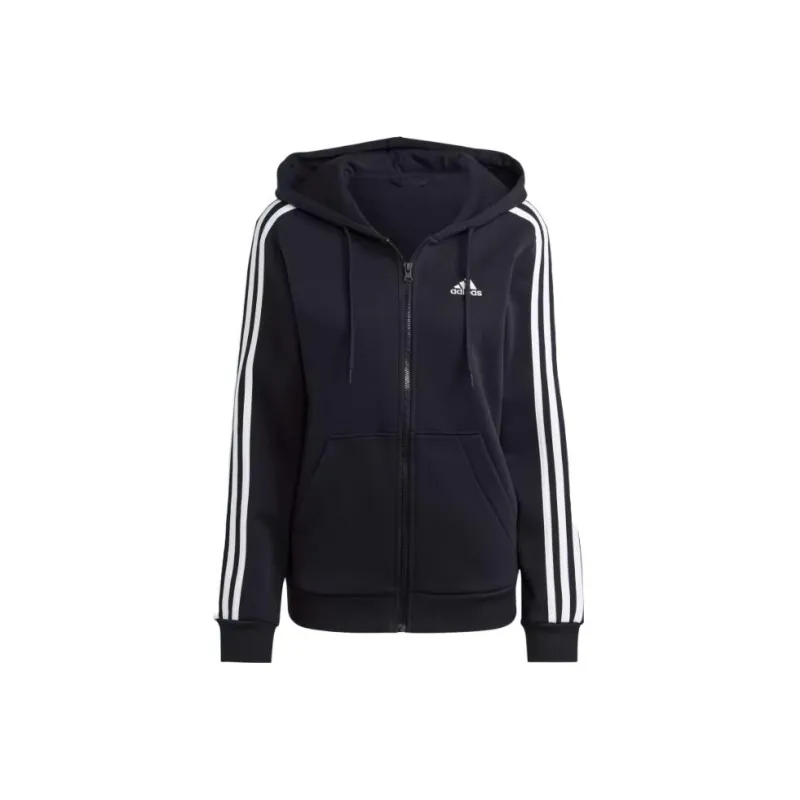 Adidas Free Shipping With AdiClub Essentials 3 Stripes Full Zip Fleece Hoodie-0