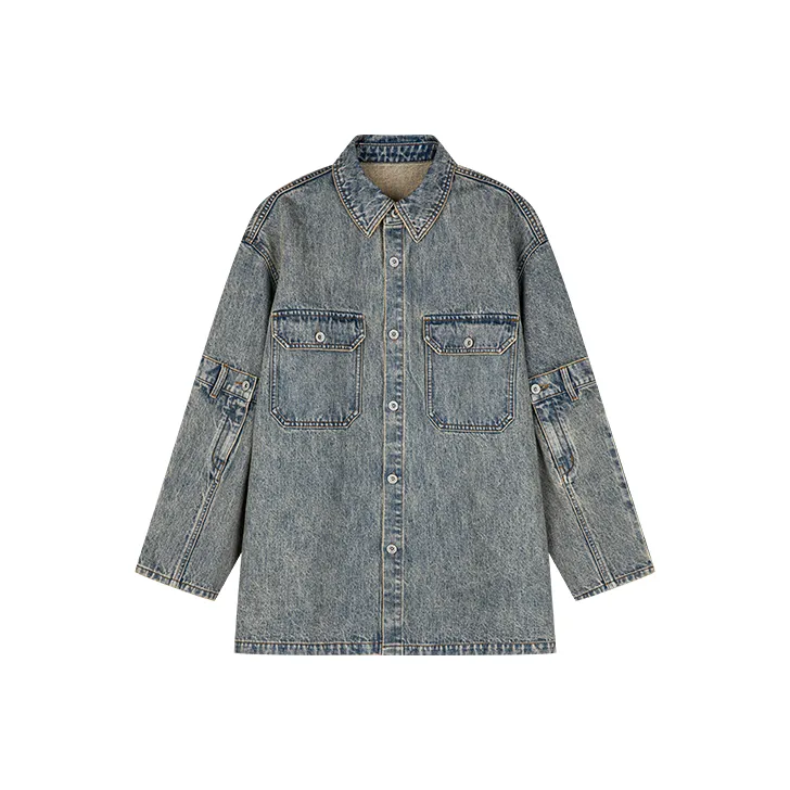 UOOYAA Shirts Women's Denim Blue-0