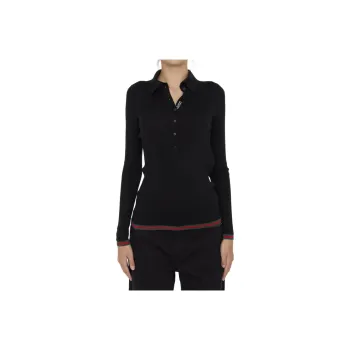 GUCCI Web Striped Knitted Jumper