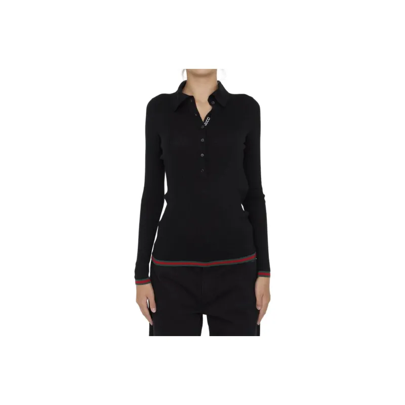 GUCCI Web Striped Knitted Jumper-0