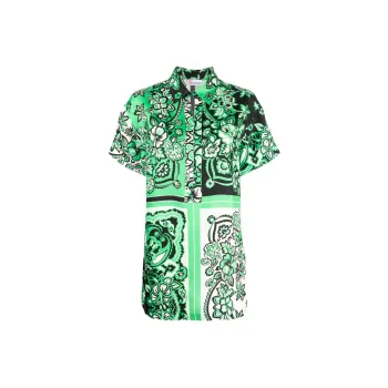 RED VALENTINO REDValentino Bandana Printed Short-Sleeved Shirt