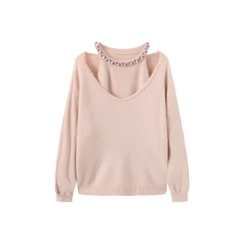 Fish Rabbits Knitwear Women's Light Pink
