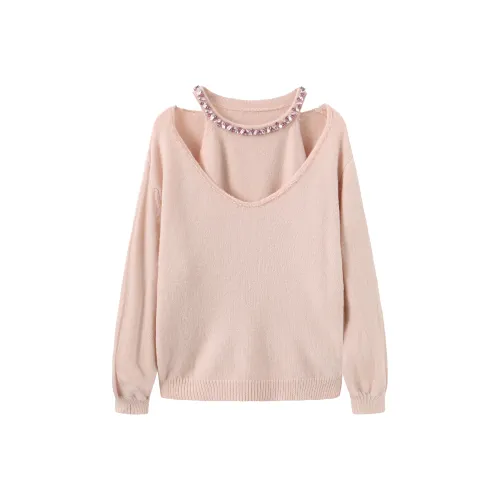 Fish Rabbits Knitwear Women's Light Pink