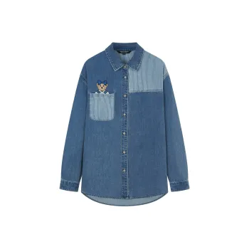 Teenie Weenie Shirts Women's Medium Blue
