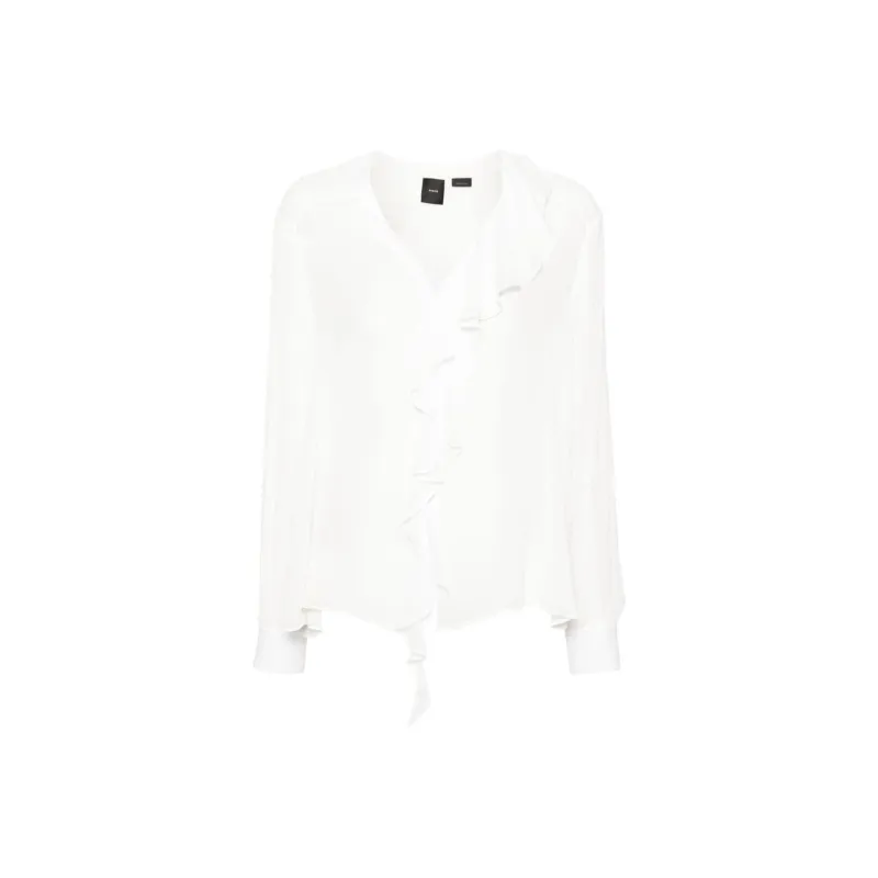 PINKO Ruffled Long sleeve Shirt-8