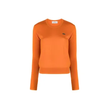 Vivienne Westwood Orb embroidered Virgin wool Jumper