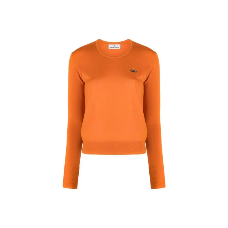 Vivienne Westwood Orb embroidered Virgin wool Jumper-0