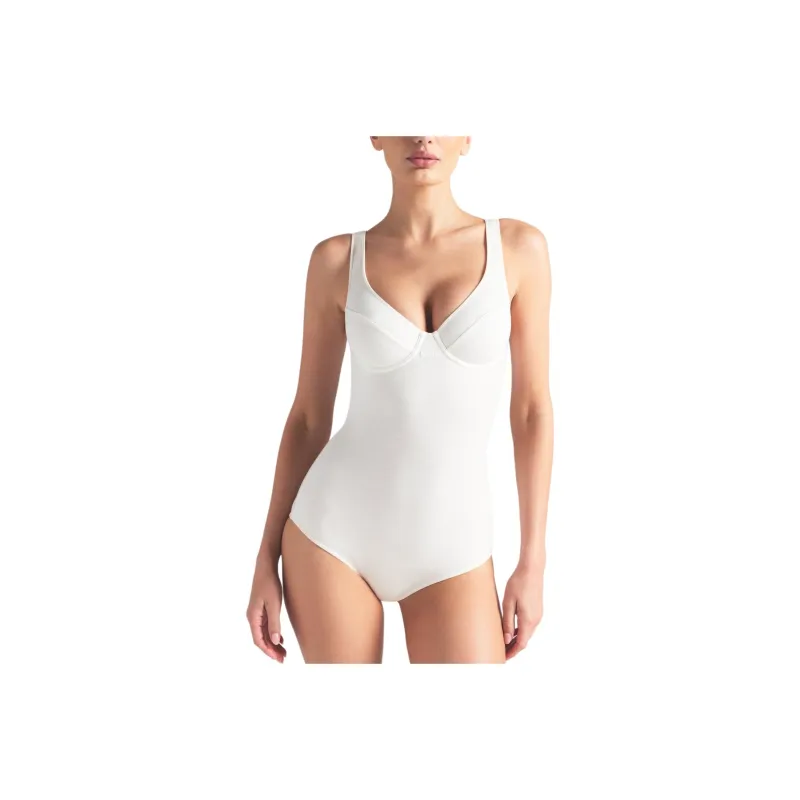 SKIMS SS25 COTTON JERSEY UNDERWIRE BODYSUIT Jumpsuit Women's MARBLE/Marble-0
