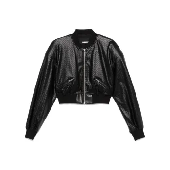 Rotate Faux Leather Bomber Jacket