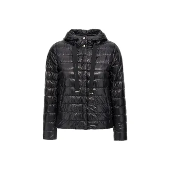 HERNO Quilted Hooded Drawstring Puffer Jacket