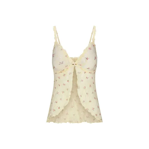Skims Valentine's Day Collection Camisoles Women's BUTTER ROSEBUD PRINT/Butter Rose Bud Print