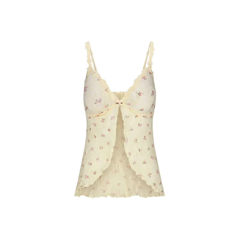 Skims Valentine's Day Collection Camisoles Women's BUTTER ROSEBUD PRINT/Butter Rose Bud Print-0