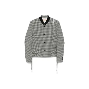 MARNI Gingham Pattern Button Up Jacket
