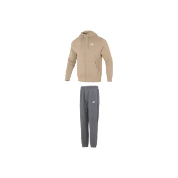 Nike Casual Sportswear Men Brown Top+Gray Pants