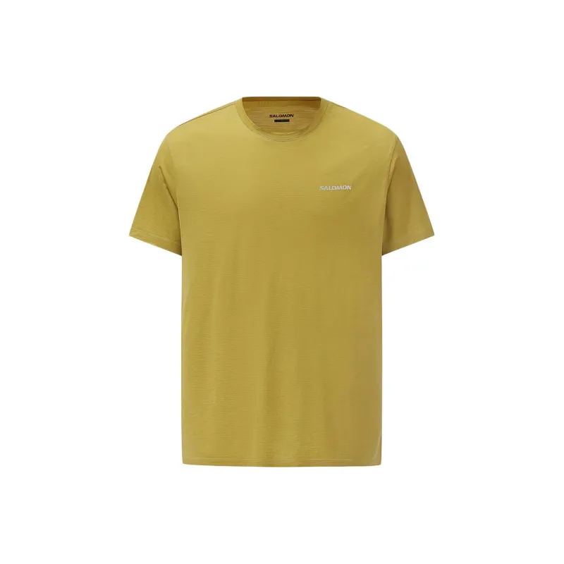 SALOMON T Shirts Men Mustard-0