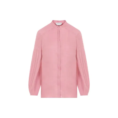 GABRIELA HEARST Laetitia Linen Pleated Blouse