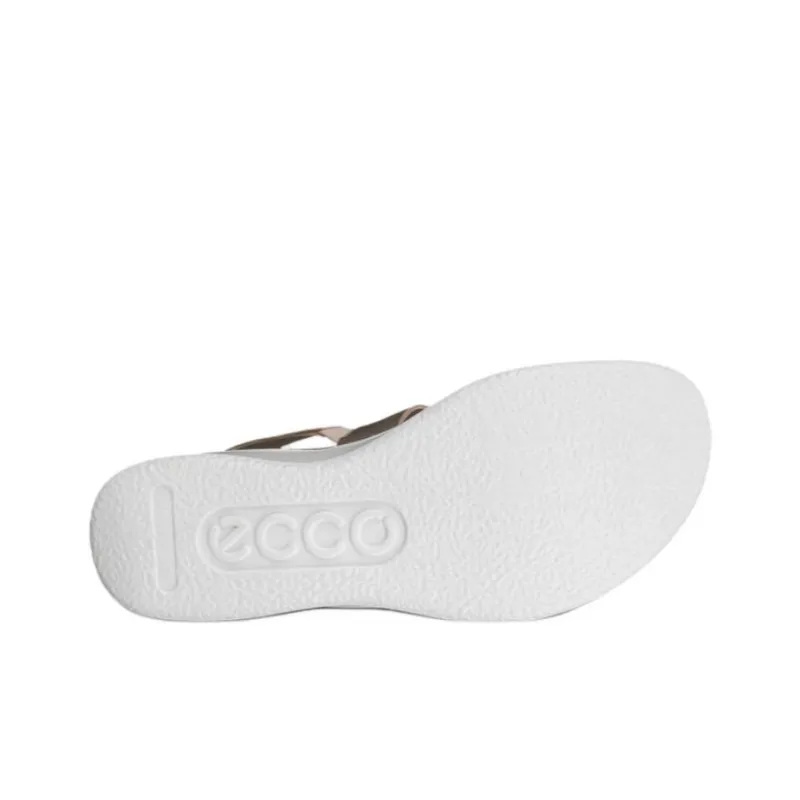 Ecco Flowt One Strap Sandals 3cm Women's Metallic-3