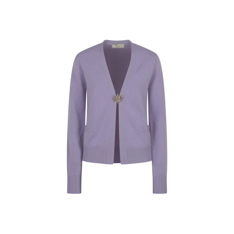 Blumarine Brooch Cardigan-0