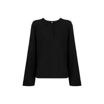Joseph Joseph Gathered neck Silk Blouse