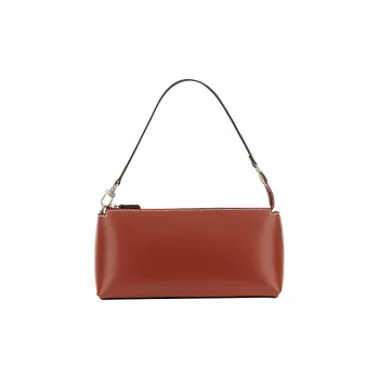 Staud Kaia Cow Leather Handbag Shoulder Bag Women's Dark Brown