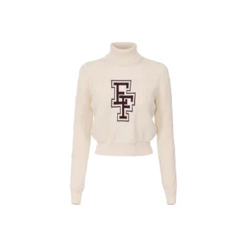 Elisabetta Franchi College Style Turtleneck Jumper