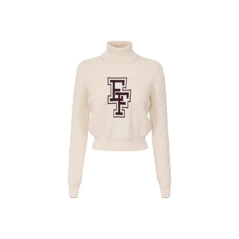 Elisabetta Franchi College Style Turtleneck Jumper-0