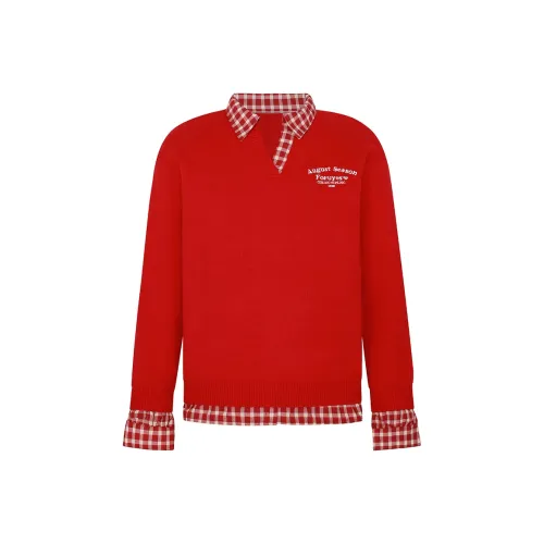 FORUYES Knitwear Women's Red