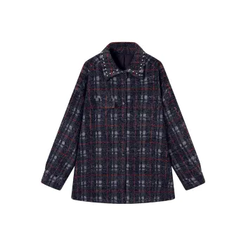 Ouyang Jackets Coats Women's Haze Blue
