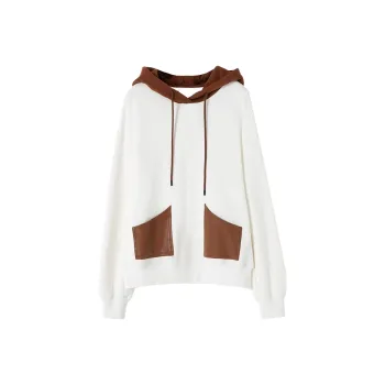 SOON FLOWER Spring And Autumn Sweatshirt Women's White