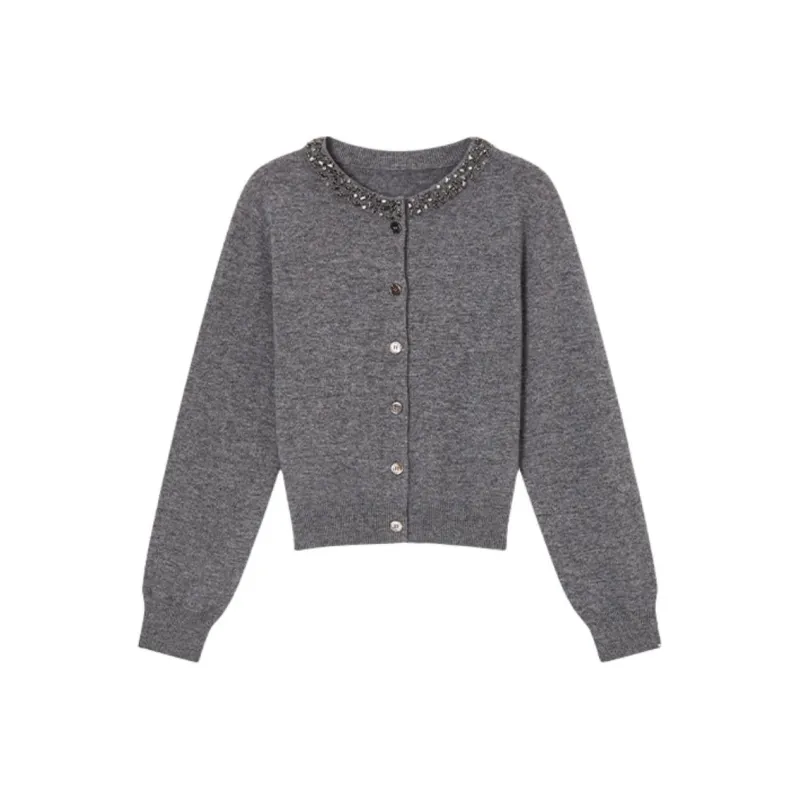 Orange Desire Knitwear Women's Star River Gray-0