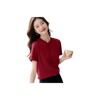 Mo Han Yi Mei T Shirt Women's Vermilion