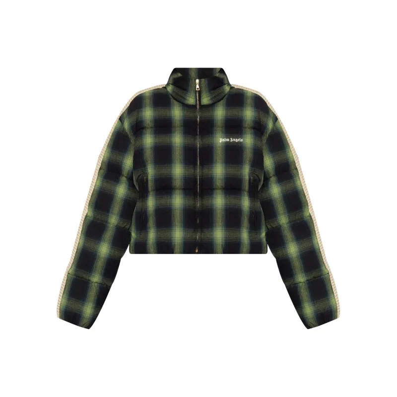 PALM ANGELS Checked Down Jacket-0