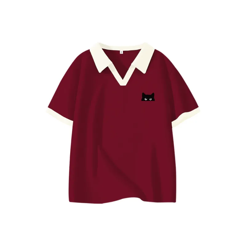 Cotton Polo Shirts Women's-6