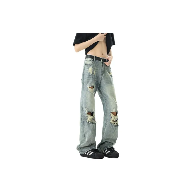 Fashion Versatile Jeans Unisex Blue Shades-2