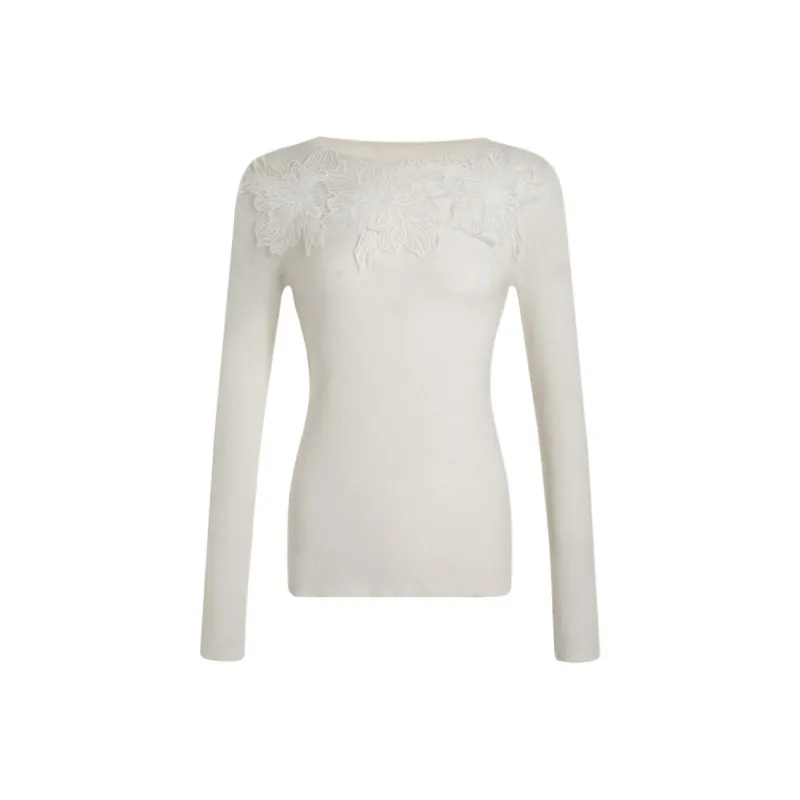 A LIFE ON THE LEFT Cashmere Sweater Women's Ecru-0