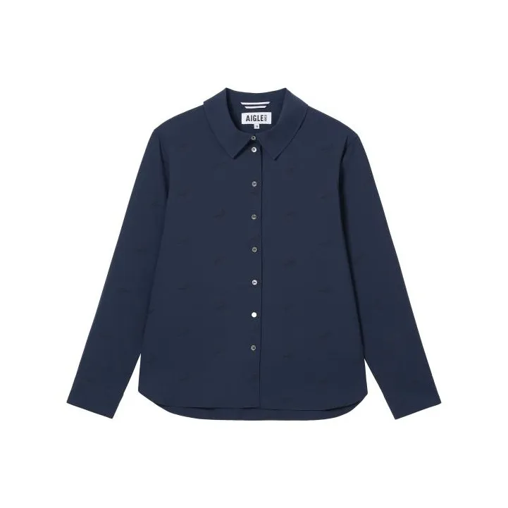 AIGLE Shirt Women's Imperial Dark Blue-0