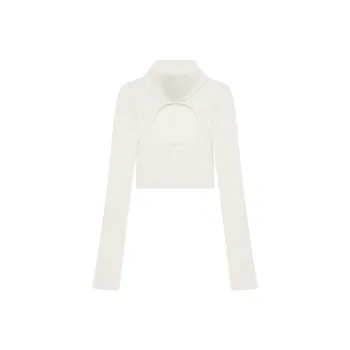 COURREGES Cut Out High Neck Jumper